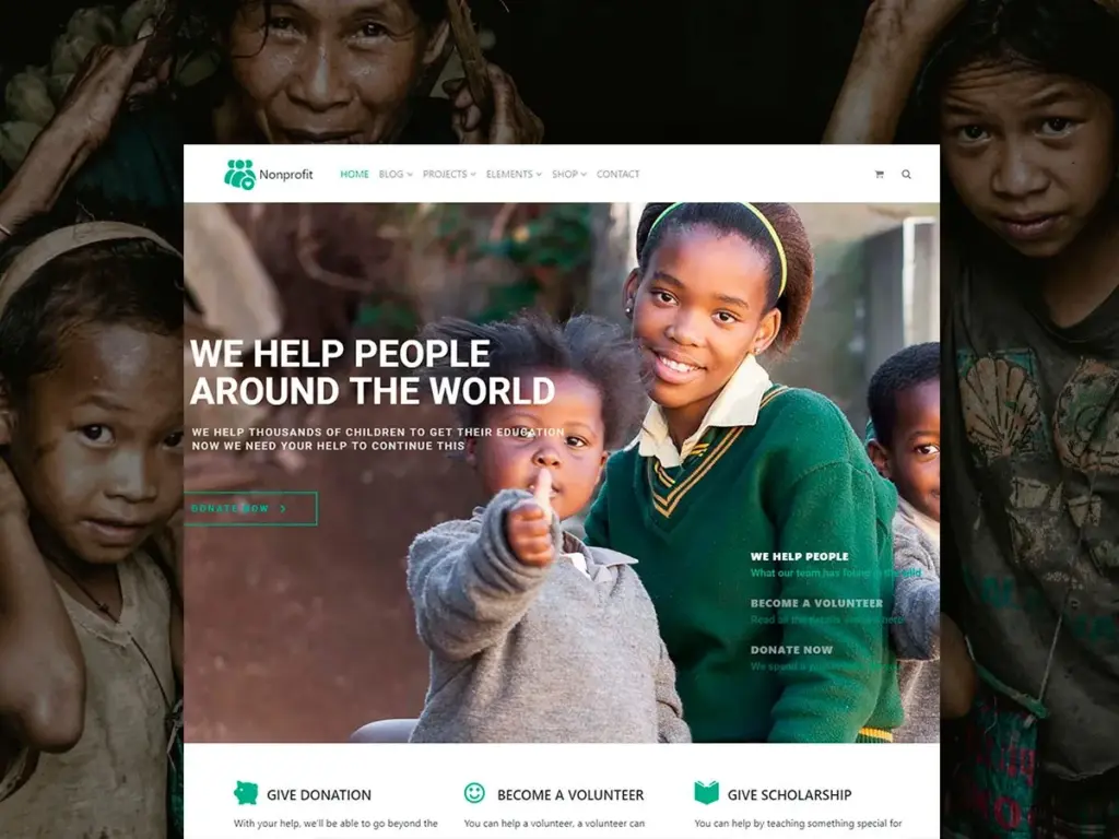 Nonprofit WordPress Theme Templates by Visualmodo