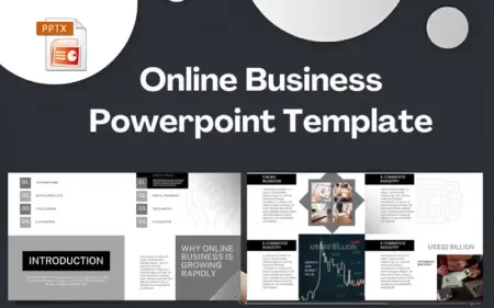 Online Business PowerPoint Template Feature Image
