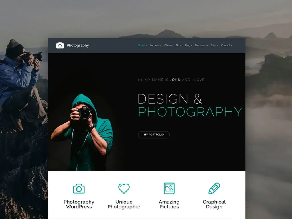 Photography WordPress Theme by Visualmodo