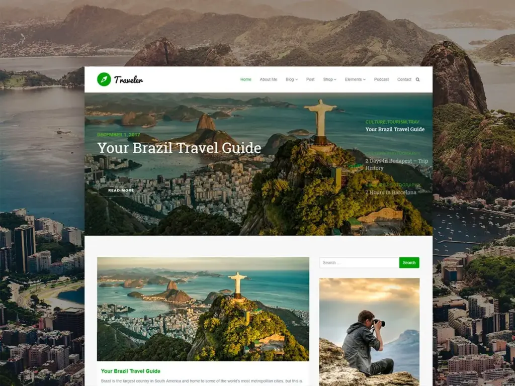 Traveler WordPress Theme by Visualmodo