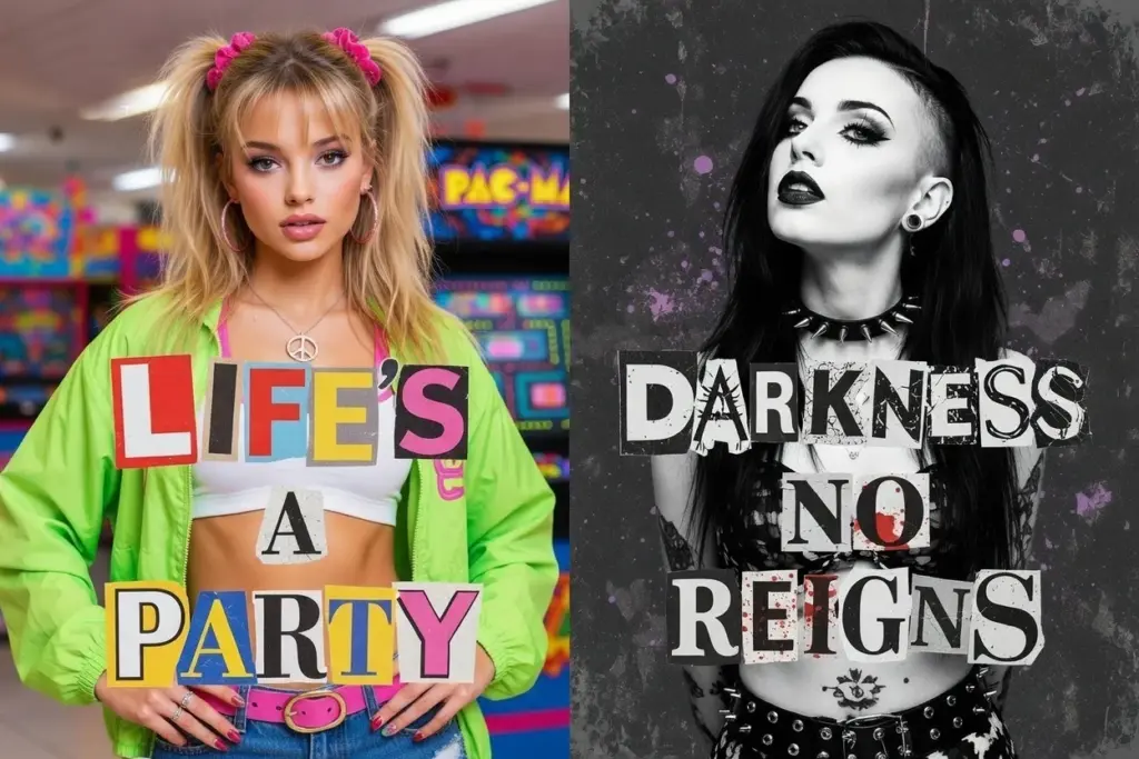 Life’s A Party collage PNG of 1000+ Ransom Note Letters Bundle