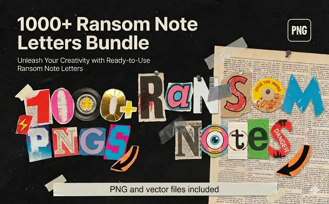 Ransom Note Letters Bundle Feature Image