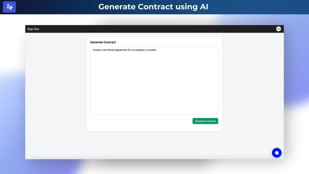 SignDocuments AI-Powered Contract Generation