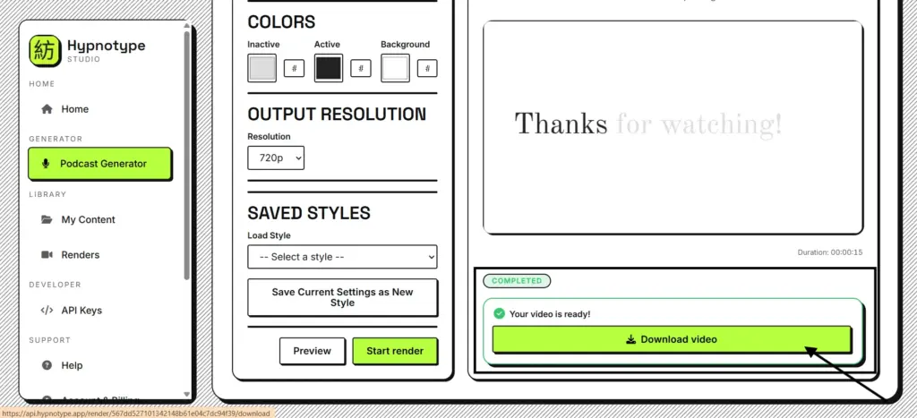 Step 3 Export The Rendered Video