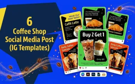 Coffee Shop Social Media Post IG Templates Feature Image