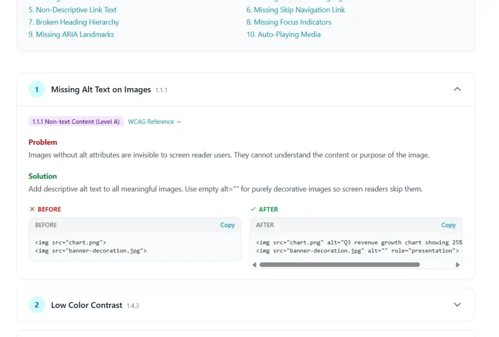 Analyze Missing ALT Text For Images With FixMyWeb Website Accessibility Checker