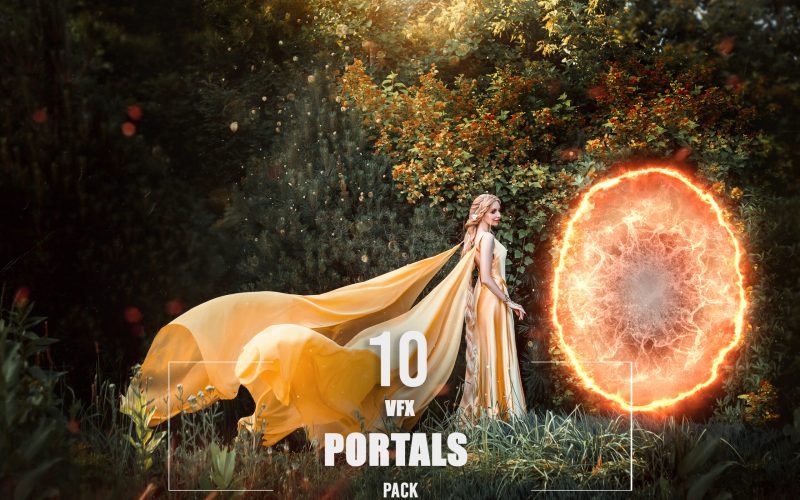 In a fantastical woodland, a lovely Russian folk princess is standing in an elegant yellow dress with a flying cape cloak costume of Rapunzel.
