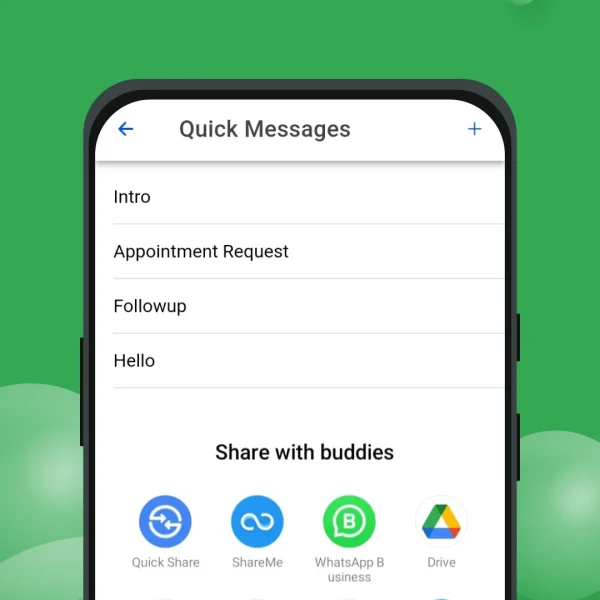 Autoreply Templates Interface of SalesABL - Leads Management App